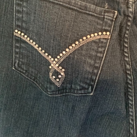 Not Your Daughters Jeans Nordstrom Exclusive Dark Wash with Rhinestones - Picture 4 of 4